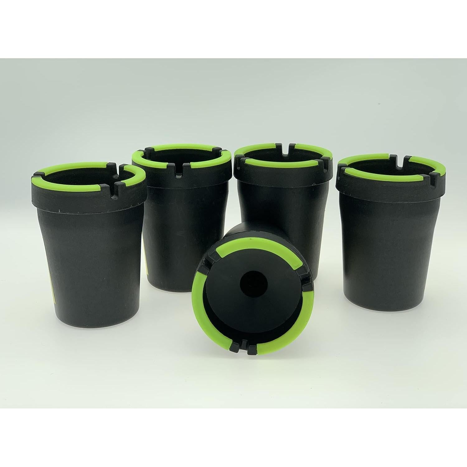 Cenicero de Auto LAMIYA Butt Bucket 5 Piezas Negro