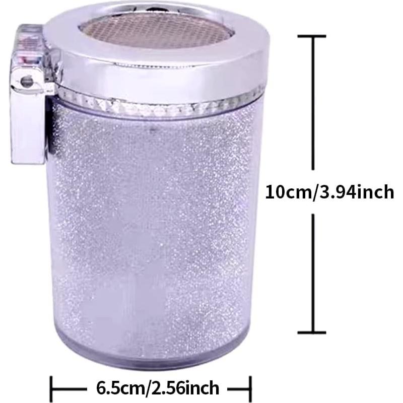 Cenicero de Coche Bosaidong con Luz LED Plata