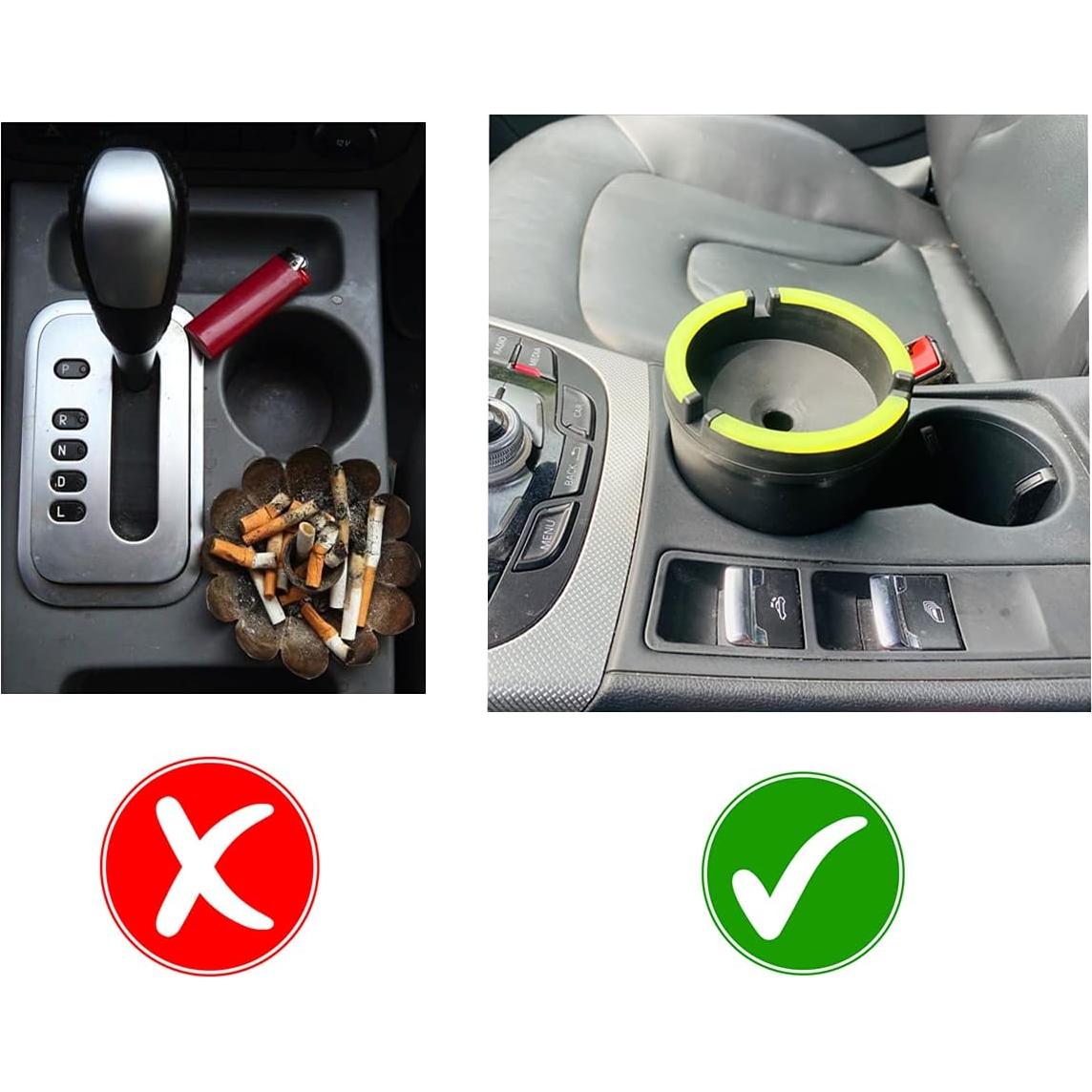 Cenicero de Cubo Brillante en la Oscuridad TSY TOOL - Paquete de 3