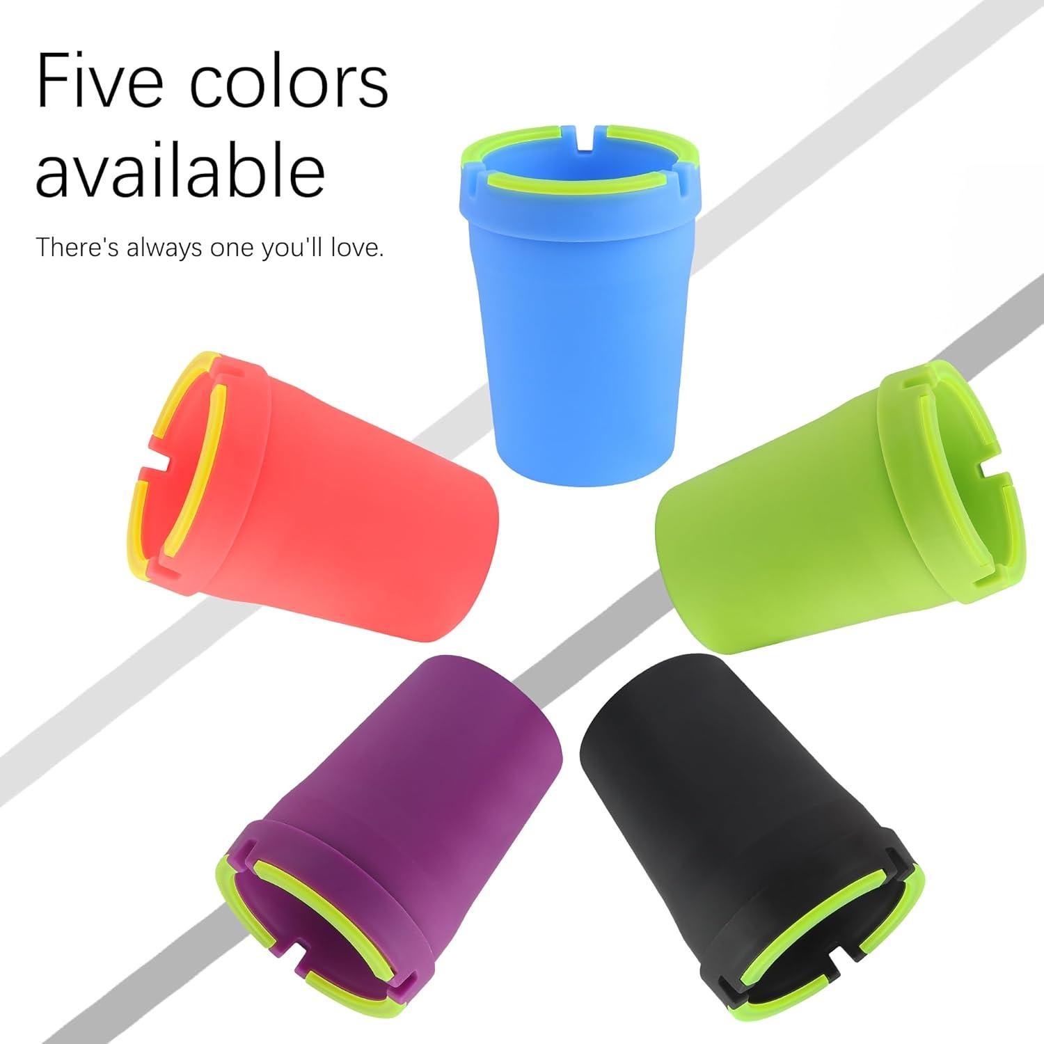 Cenicero Sin Humo OFBAND para Coche Negro Multifuncional