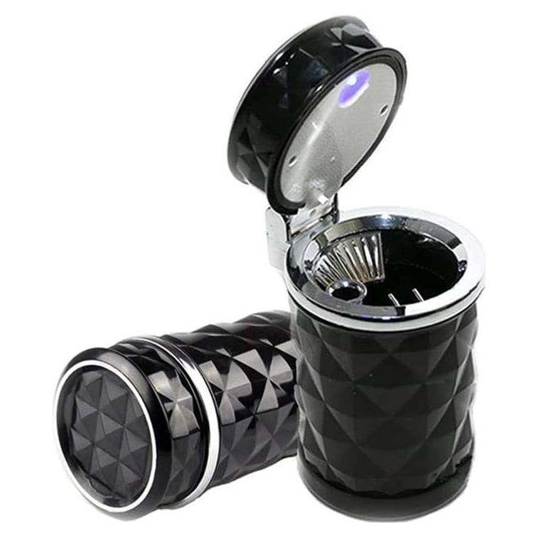 Cenicero Portátil AISIBO con Luz LED para Auto y Hogar