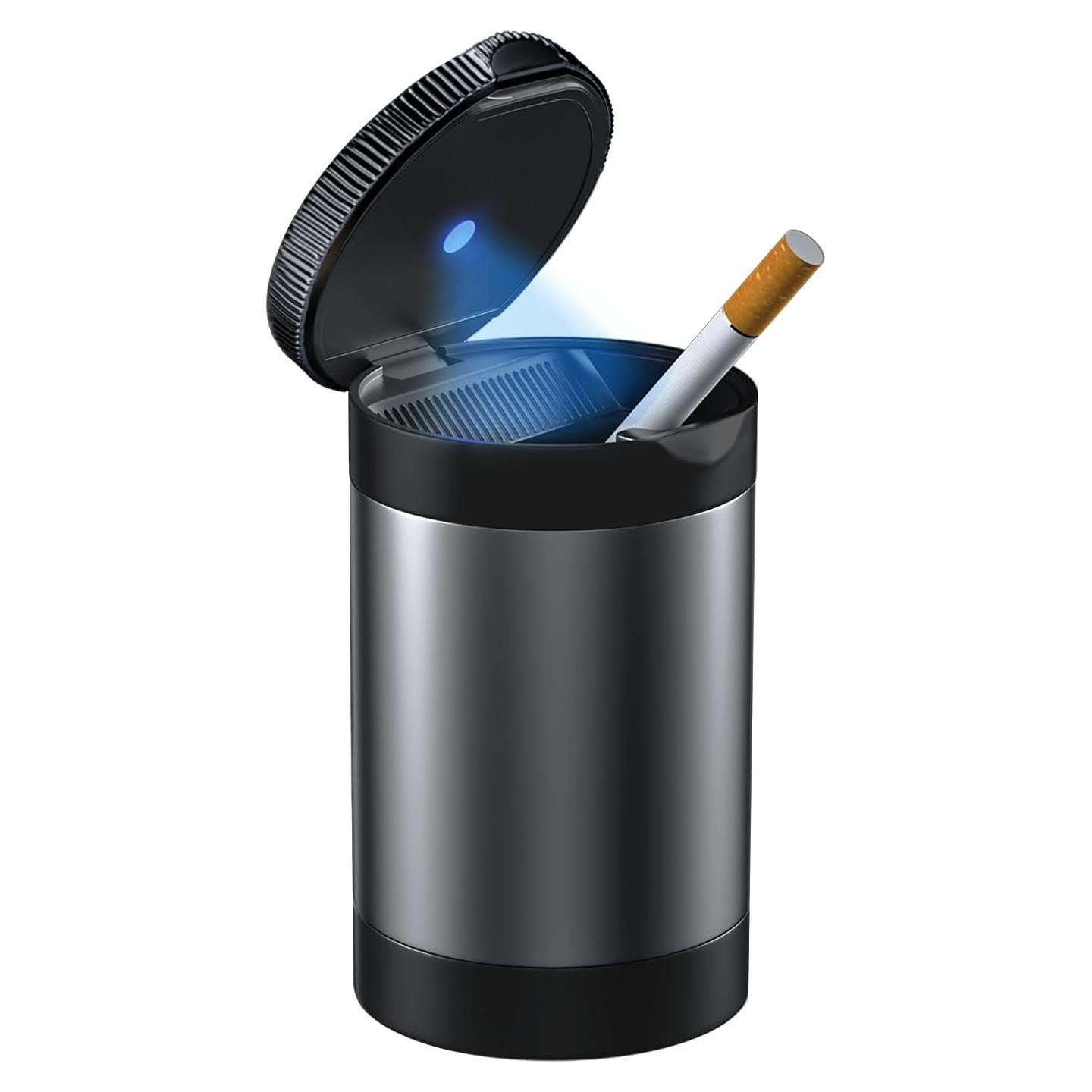 Cenicero Tmengdao YHG02-2 Acero Inoxidable con Luz LED