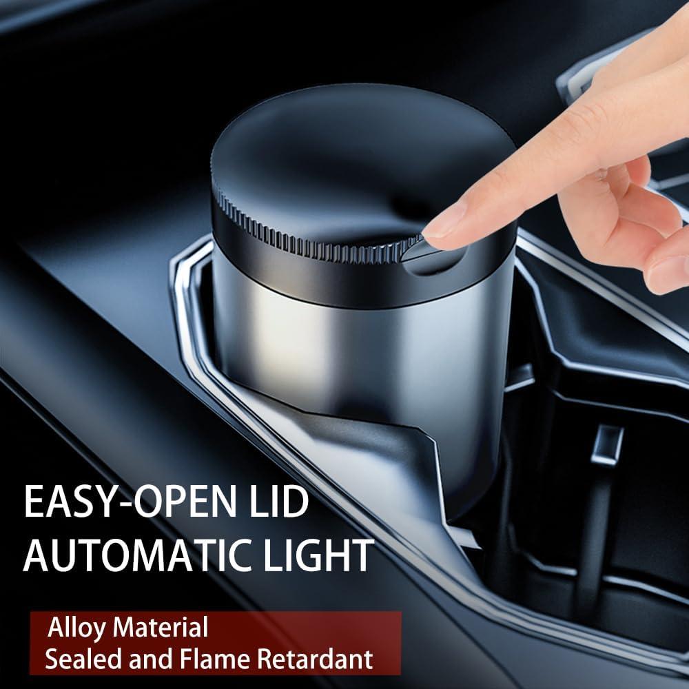 Cenicero Tmengdao YHG02-2 Acero Inoxidable con Luz LED