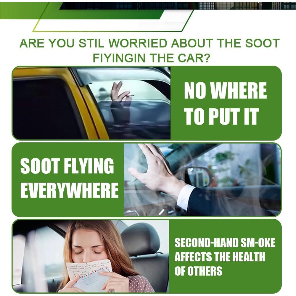 Cenicero de coche PACLVIO con tapa a prueba de olores