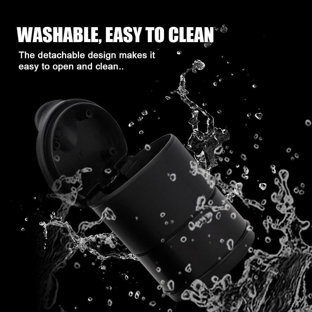 Cenicero de coche PACLVIO con tapa a prueba de olores