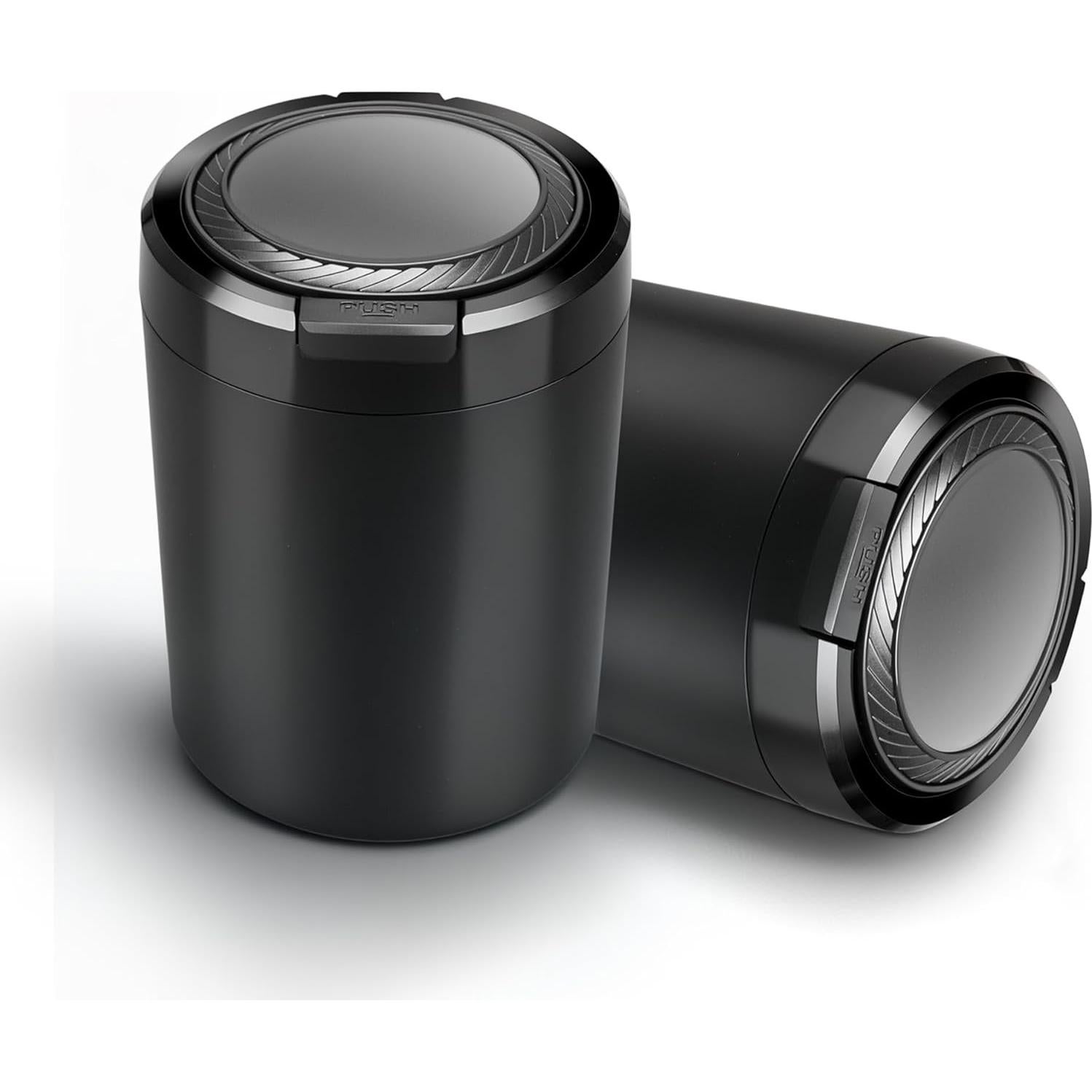 Cenicero de coche XIHUII con tapa y luz LED desmontable