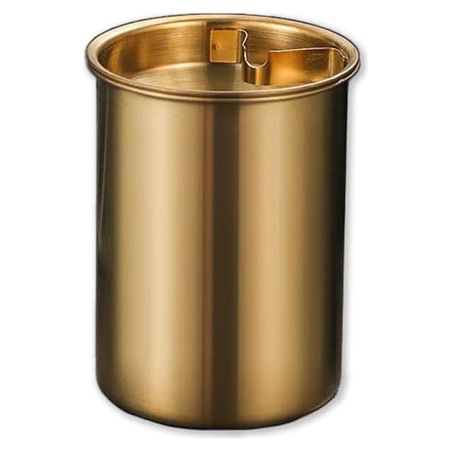 Cenicero Portátil WELANGBN Acero Inoxidable Dorado 9.6x7.7 cm