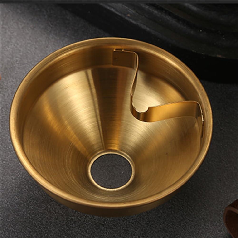 Cenicero Portátil WELANGBN Acero Inoxidable Dorado 9.6x7.7 cm