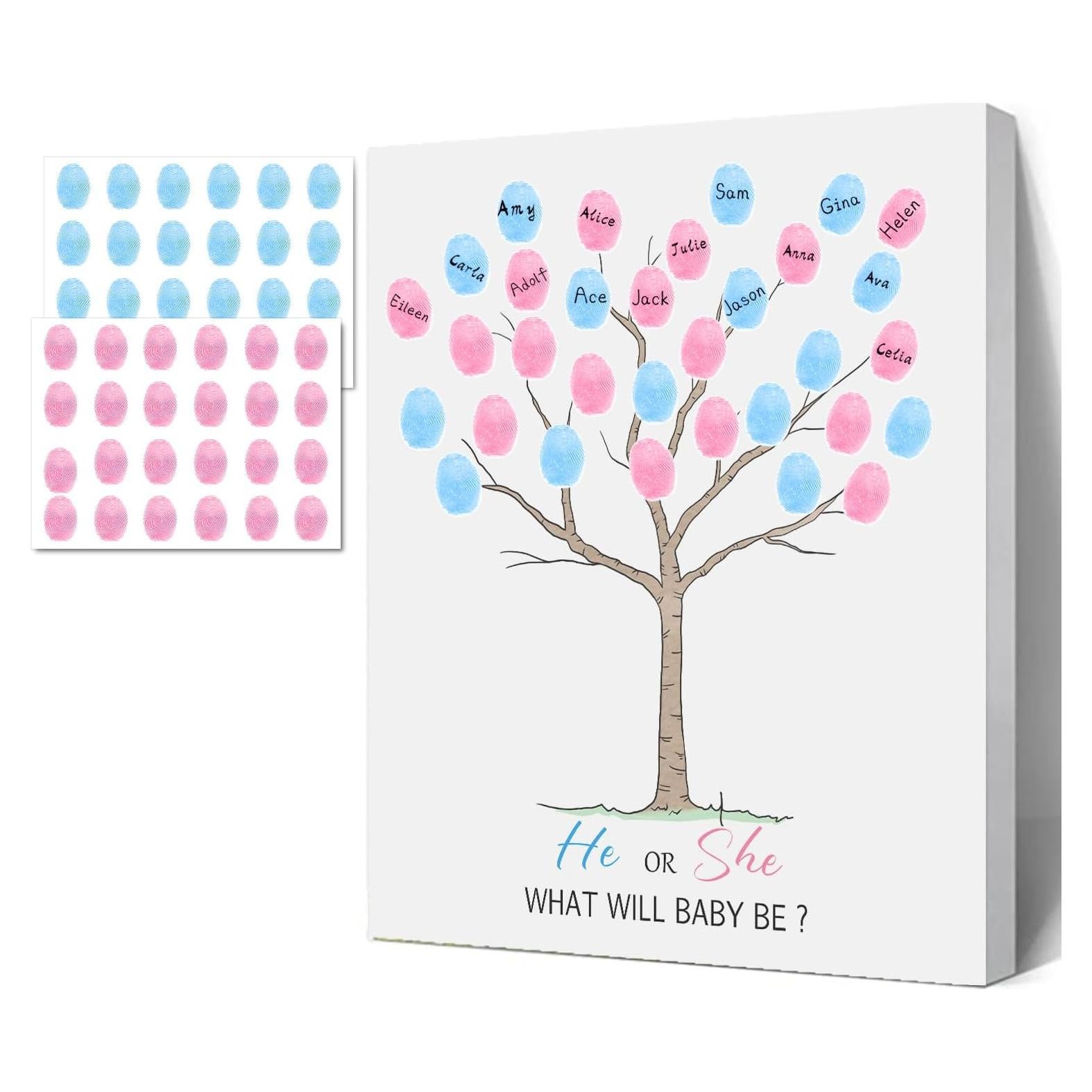 Libro de Huellas de Bebé Sirjiera para Revelación de Género