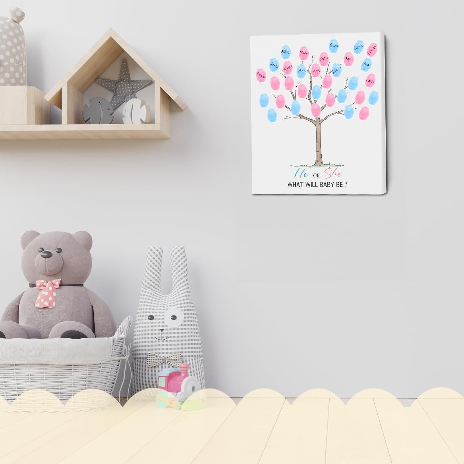 Libro de Huellas de Bebé Sirjiera para Revelación de Género