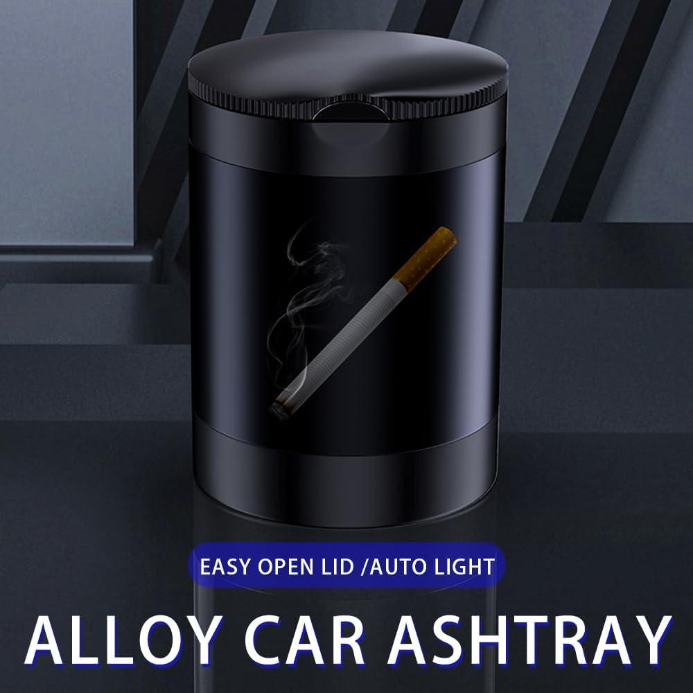 Cenicero con Tapa Tmengdao YHG02-1 Acero Inoxidable Negro