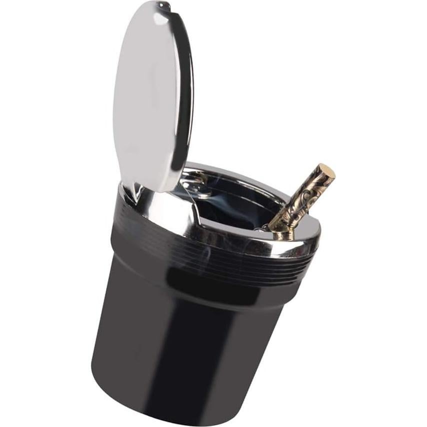 Cenicero para Auto AISIBO con Luz LED y Tapa Negro
