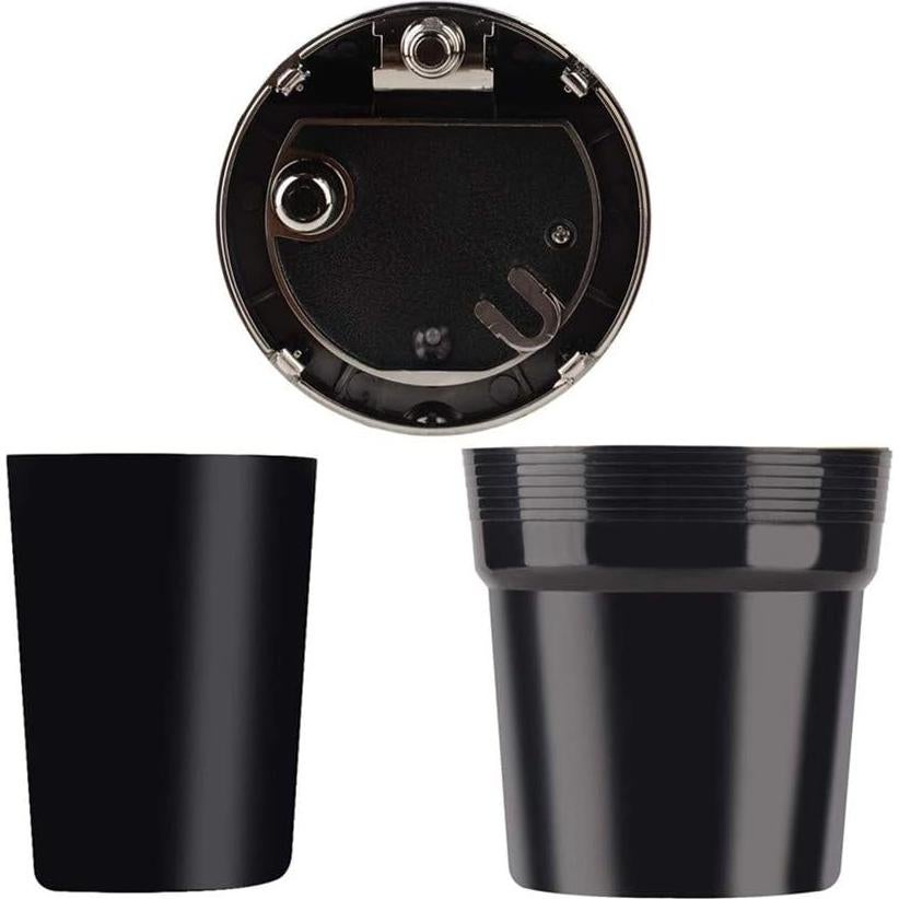 Cenicero para Auto AISIBO con Luz LED y Tapa Negro