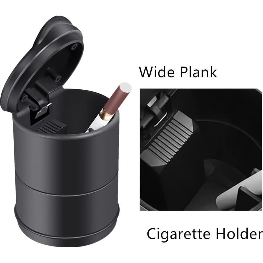 Cenicero de coche portátil Genérico con tapa a prueba de olores