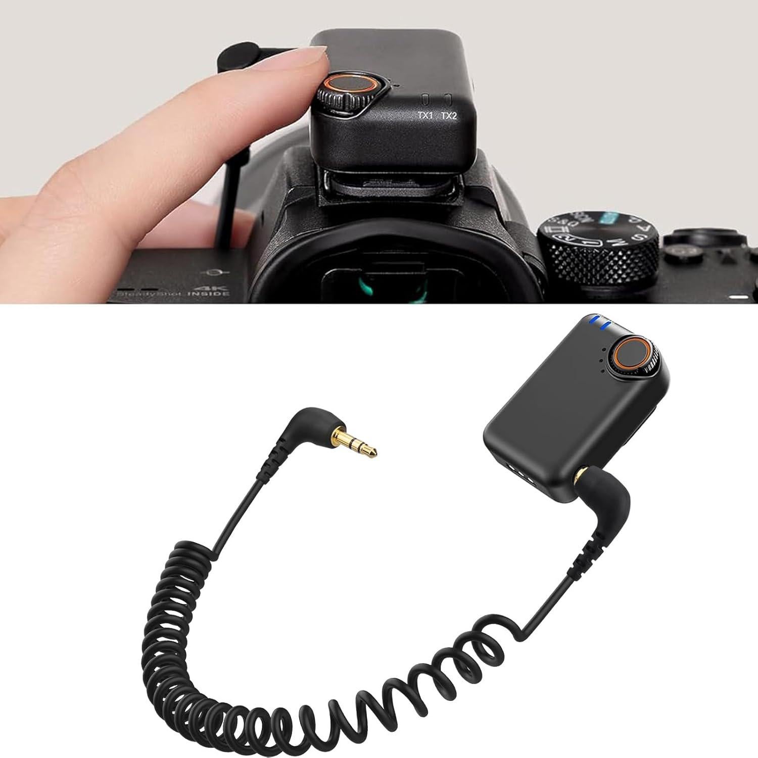 Paquete de 2 Cables de Micrófono 3.5mm Weishan Espiral