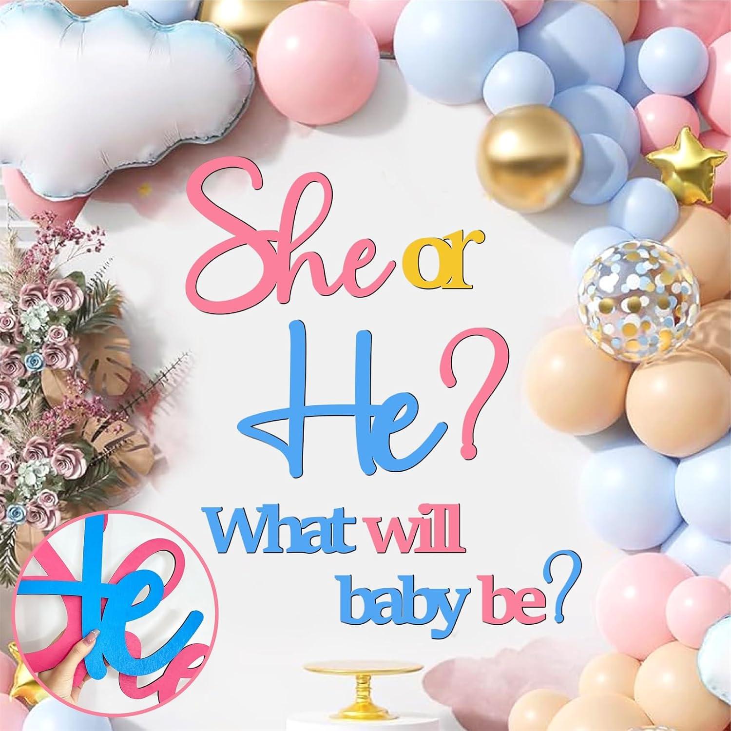 Cartel Revelación de Género Kokolap He o She Decoración