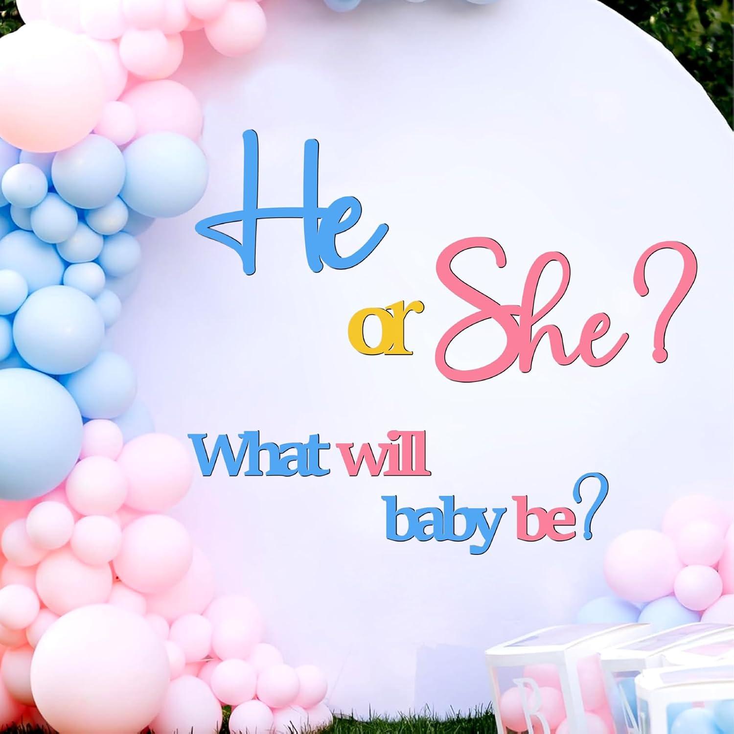 Cartel Revelación de Género Kokolap He o She Decoración