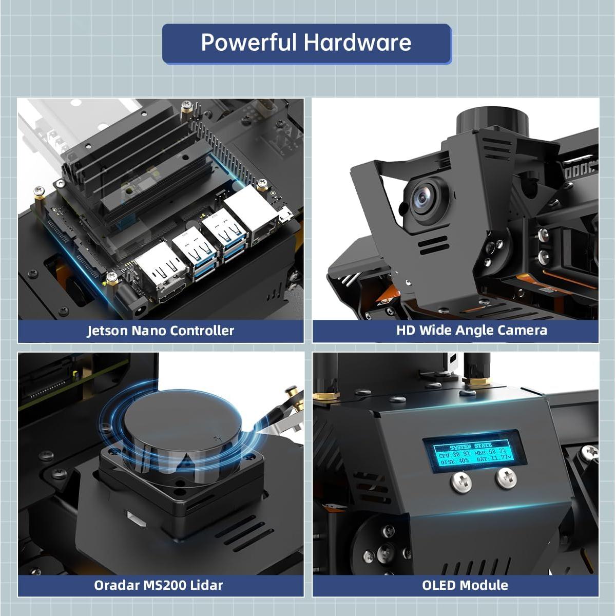 Perro Robot Cuadrúpedo HiWonder Rospug con AI y SLAM