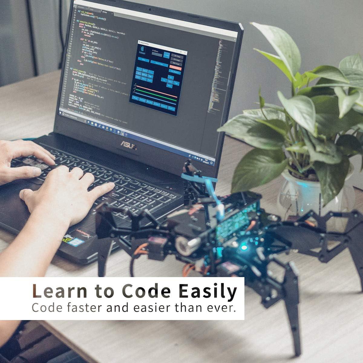 Kit Robot Araña Cuadrúpedo Adeept DarkPaw para Raspberry Pi