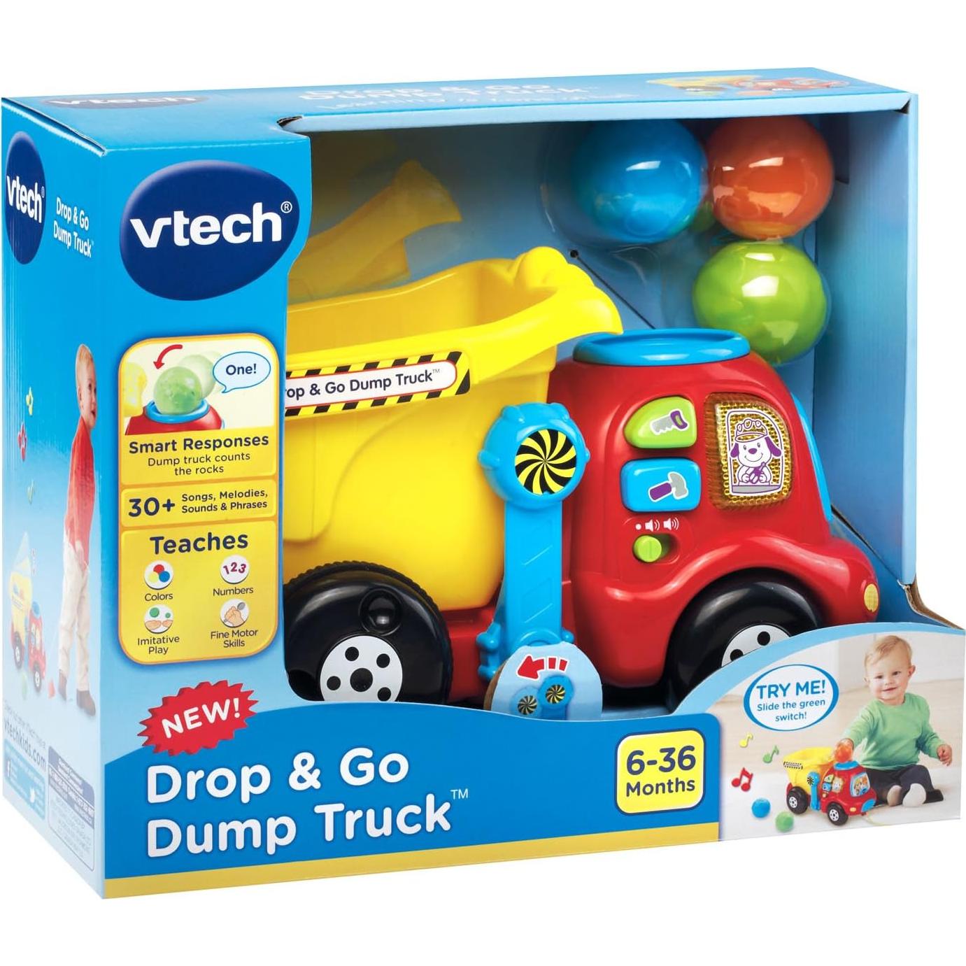 Camión de Volteo VTech 80-166500 Amarillo Interactivo