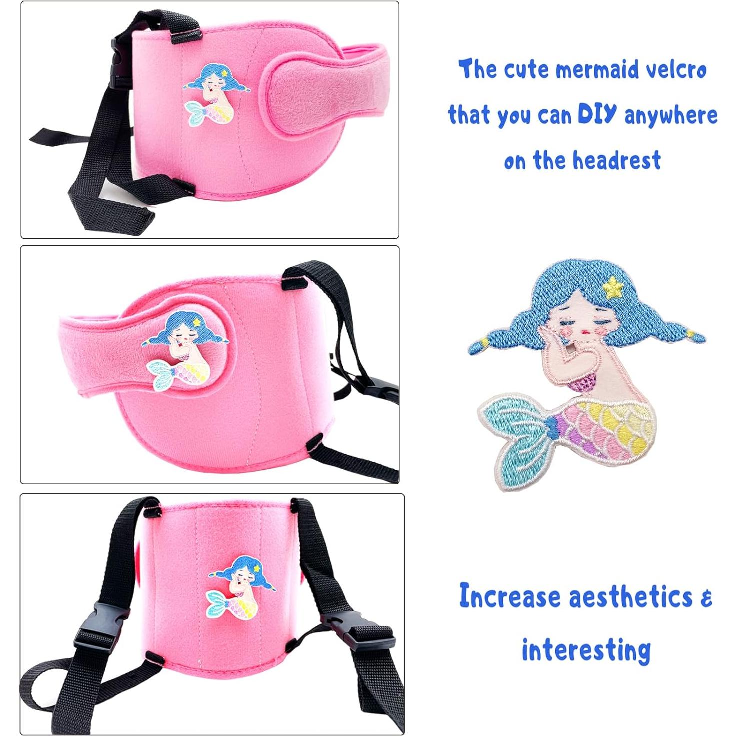 Soporte de Cabeza para Auto LETTON Niños Rosa Sirena