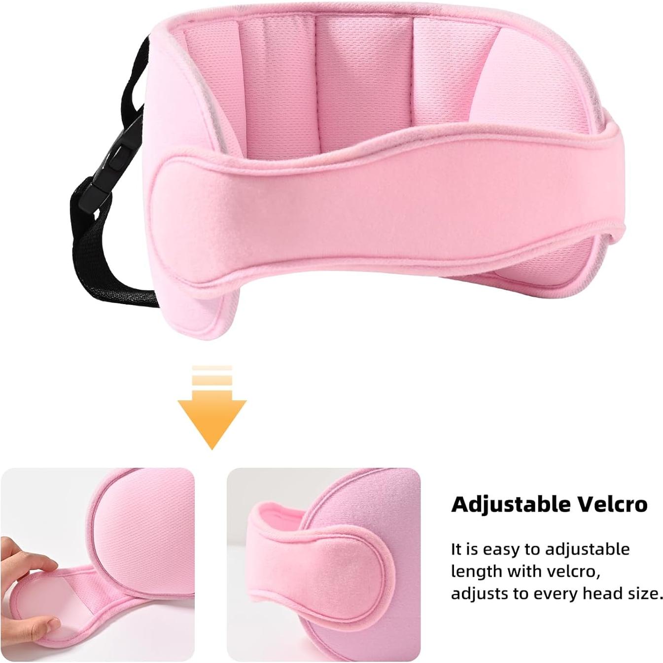 Banda de Soporte para Cabeza LETTON Rosa Pálido para Auto