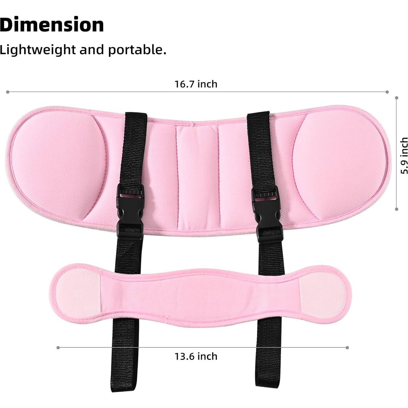 Banda de Soporte para Cabeza LETTON Rosa Pálido para Auto