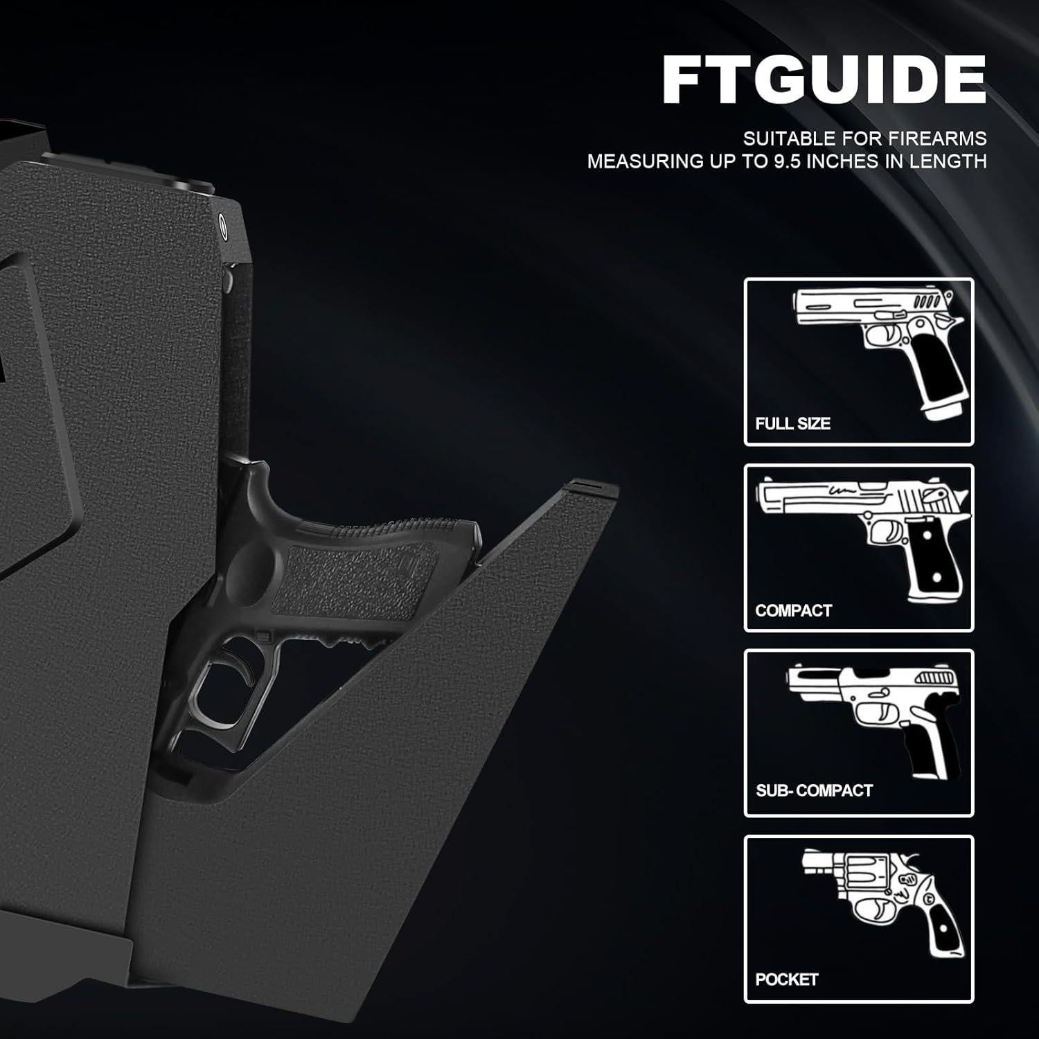 Caja Fuerte Biometrica VoleStay para Pistolas 19.3x7.6cm