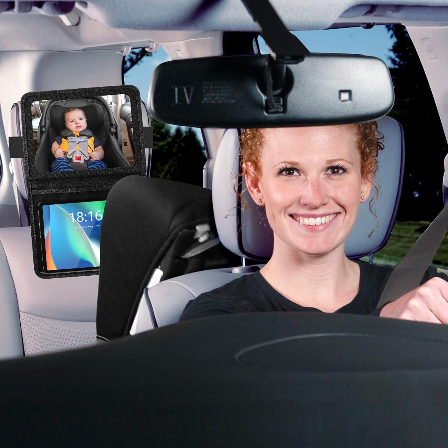 Espejo de Coche para Bebés Brislut BM-001 con Soporte para Tableta