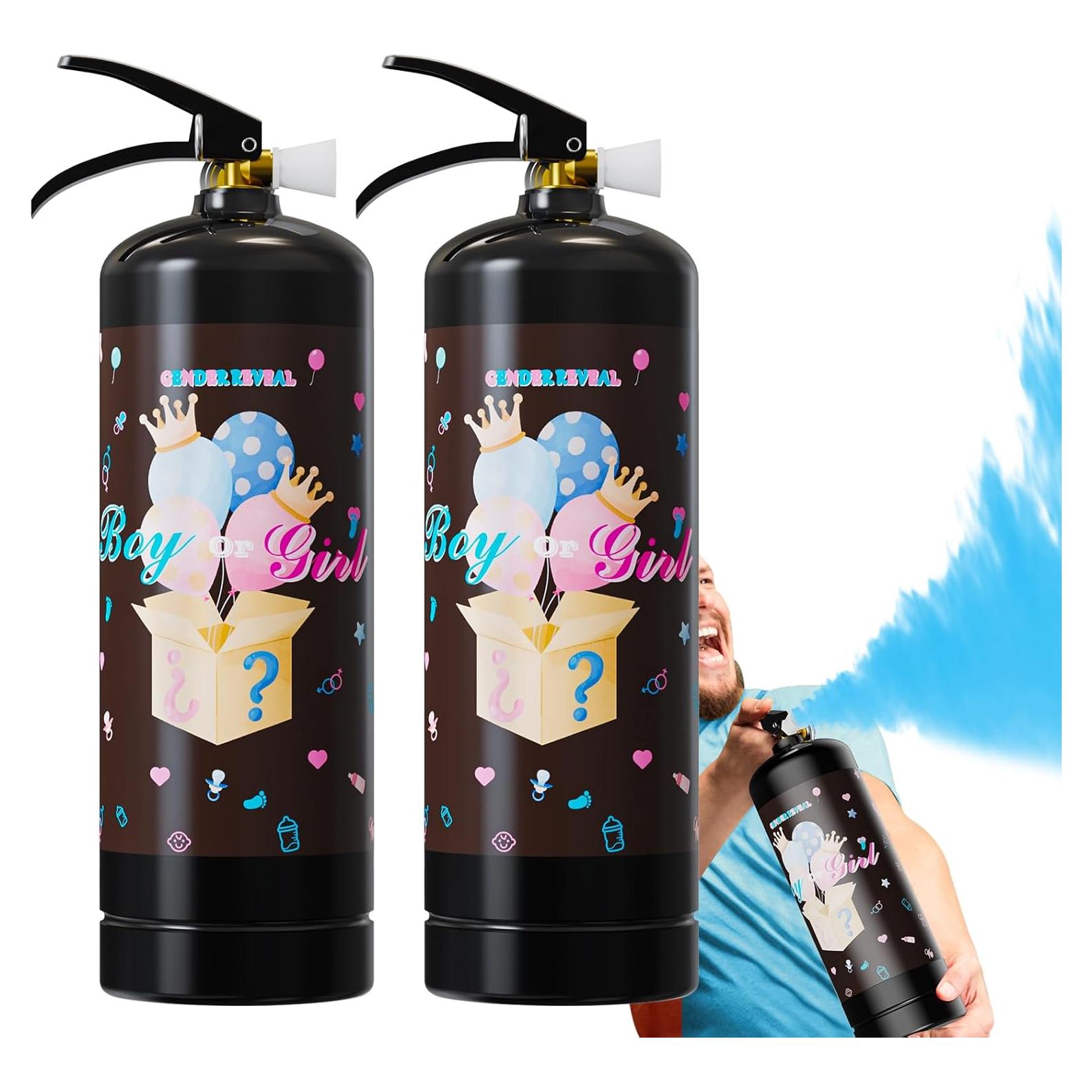 Extintor Revelación de Género Azul Gigante - 2 Paquetes