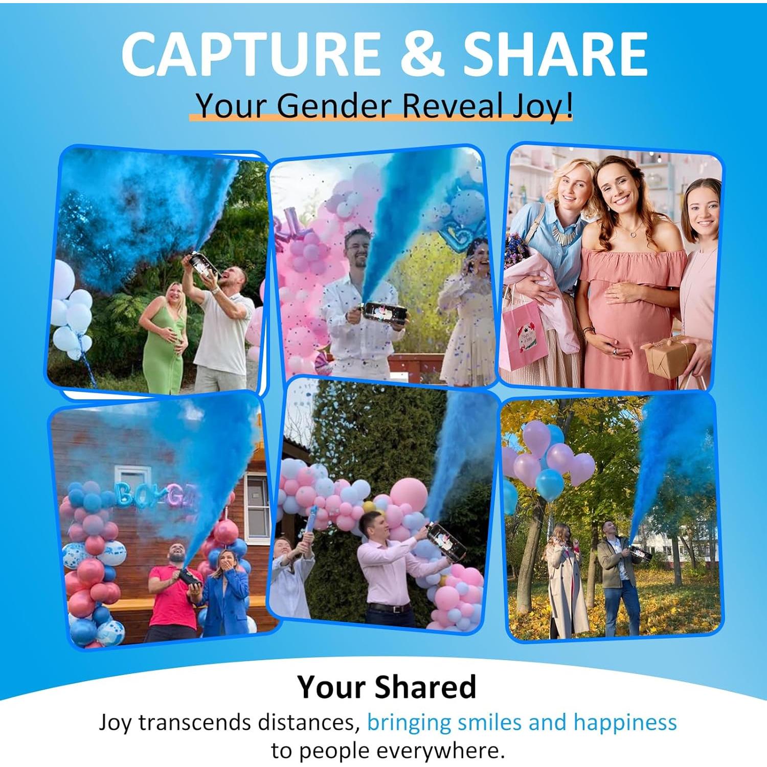 Extintor Revelación de Género Azul Gigante - 2 Paquetes