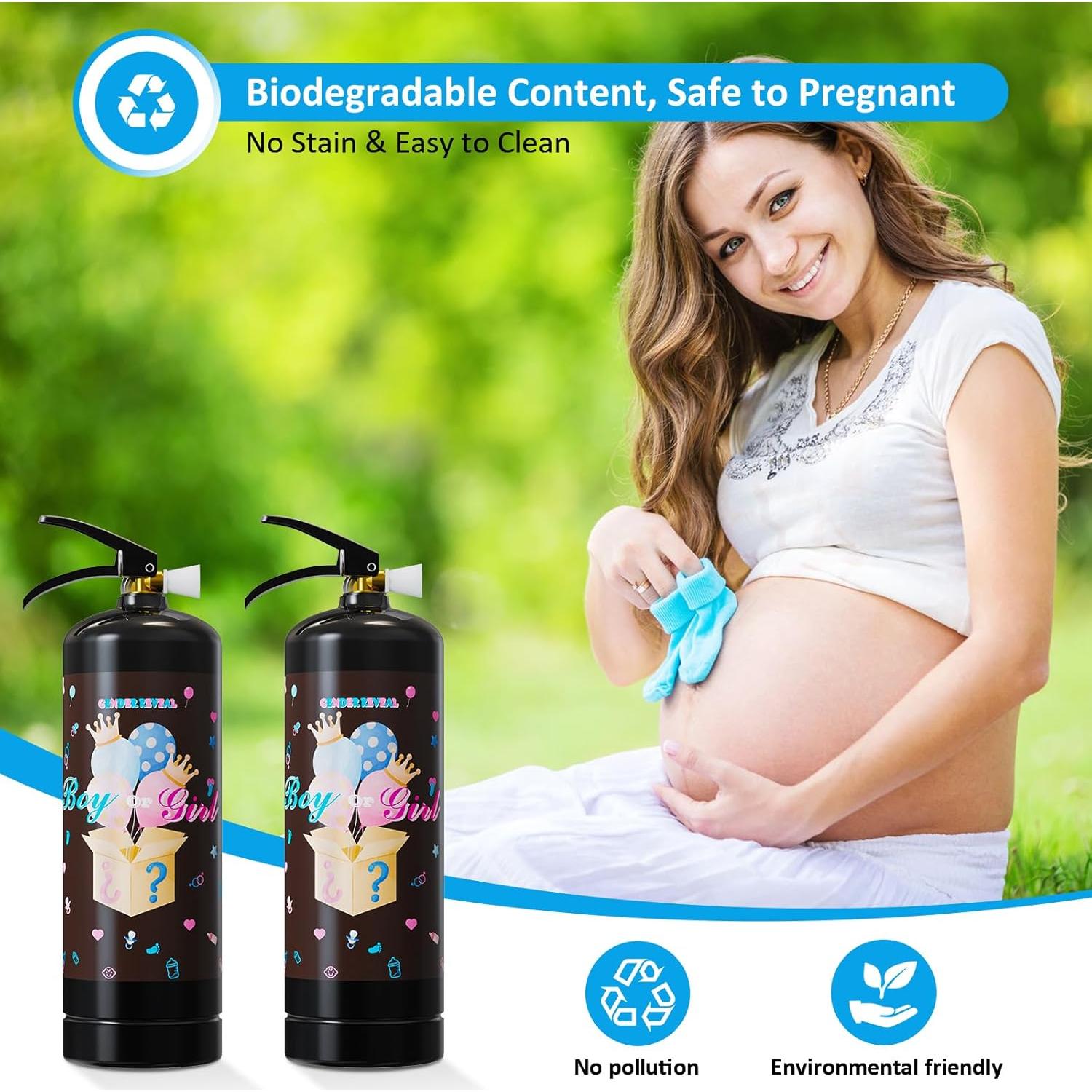 Extintor Revelación de Género Azul Gigante - 2 Paquetes