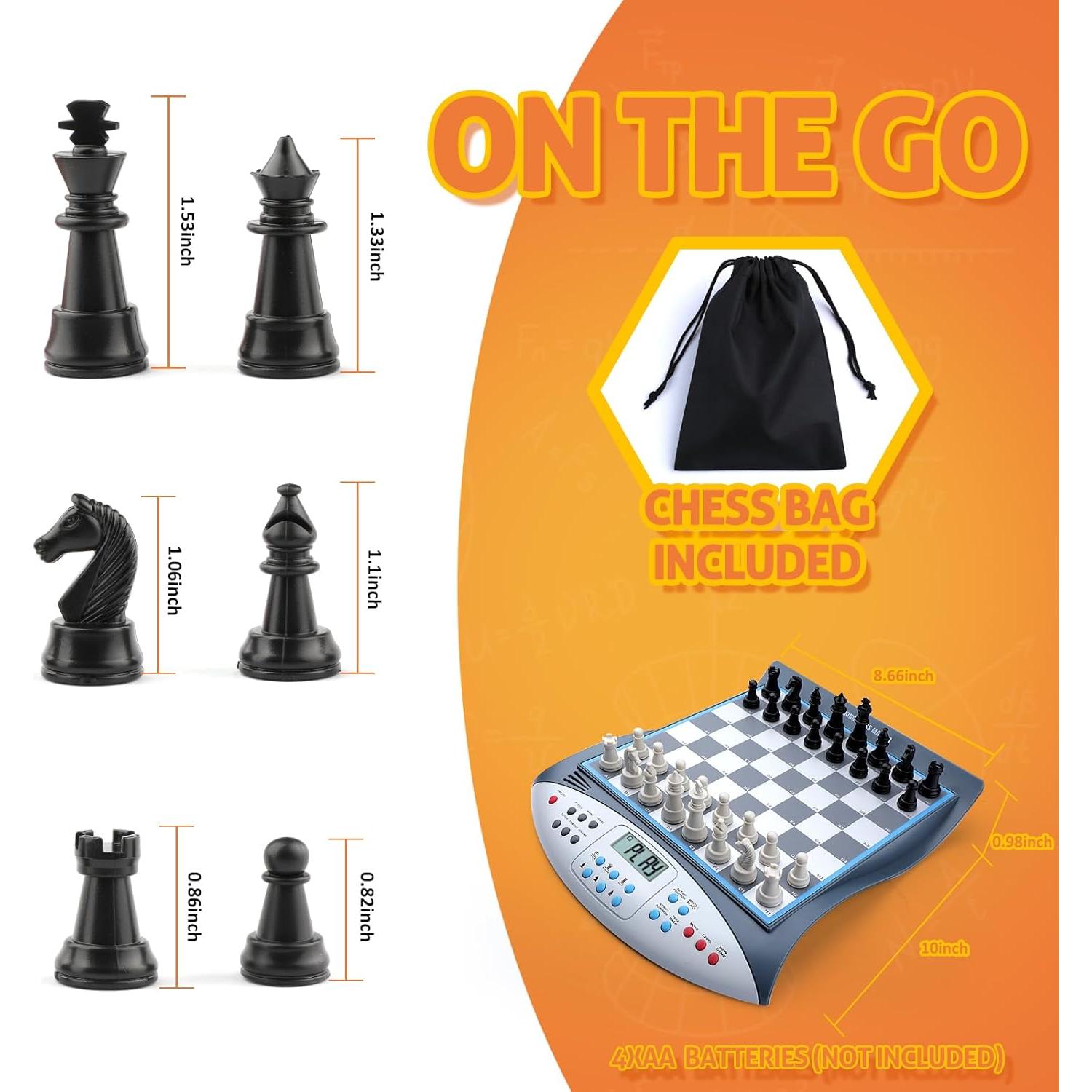 Juego de Ajedrez Electrónico Leafitoys Maestro Hablante ELO 2000