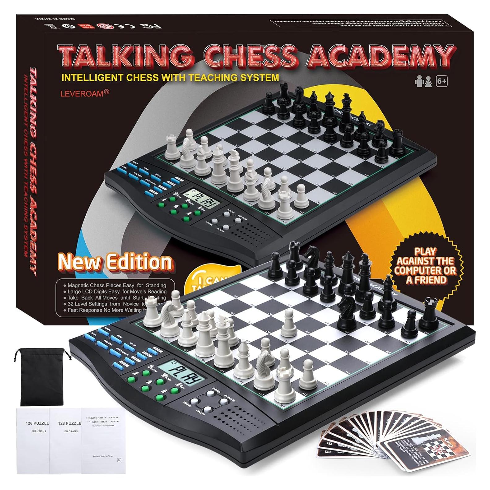 Juego de Ajedrez Electrónico LEVEROAM con Asistente de Voz