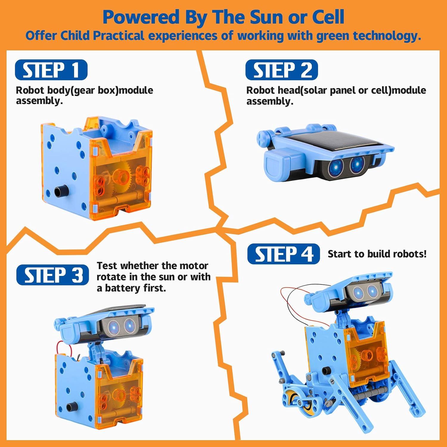 Sillbird Kit Educativo Robot Solar 12 en 1 para Niños 8-13 Años