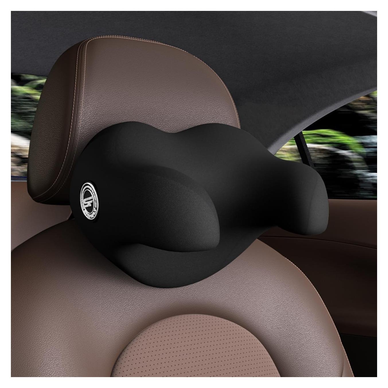 Almohada de viaje SPRFUFLY U-TravelDr viscoelástica negra