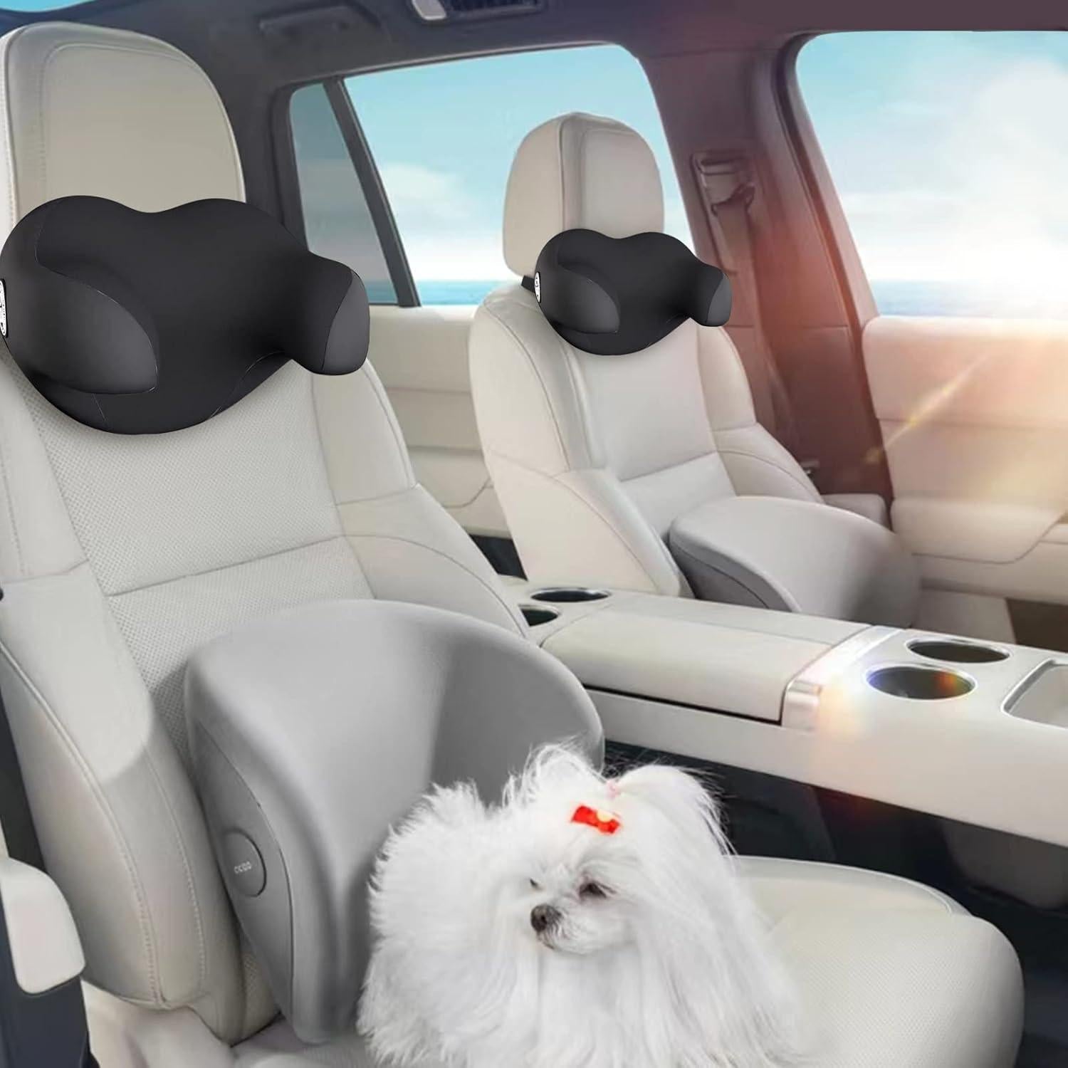 Almohada de viaje SPRFUFLY U-TravelDr viscoelástica negra