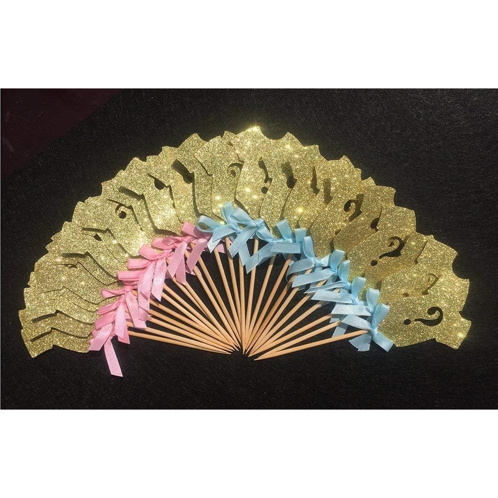 Adornos de Cupcake Alissar 30 Piezas Revelación de Género