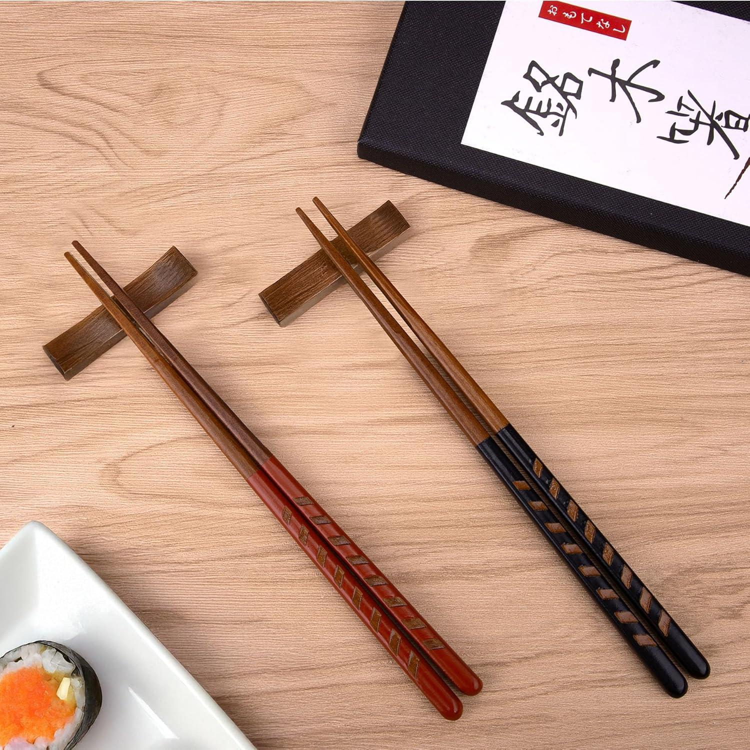 Set de 5 Pares de Palillos de Madera Antideslizantes Antner