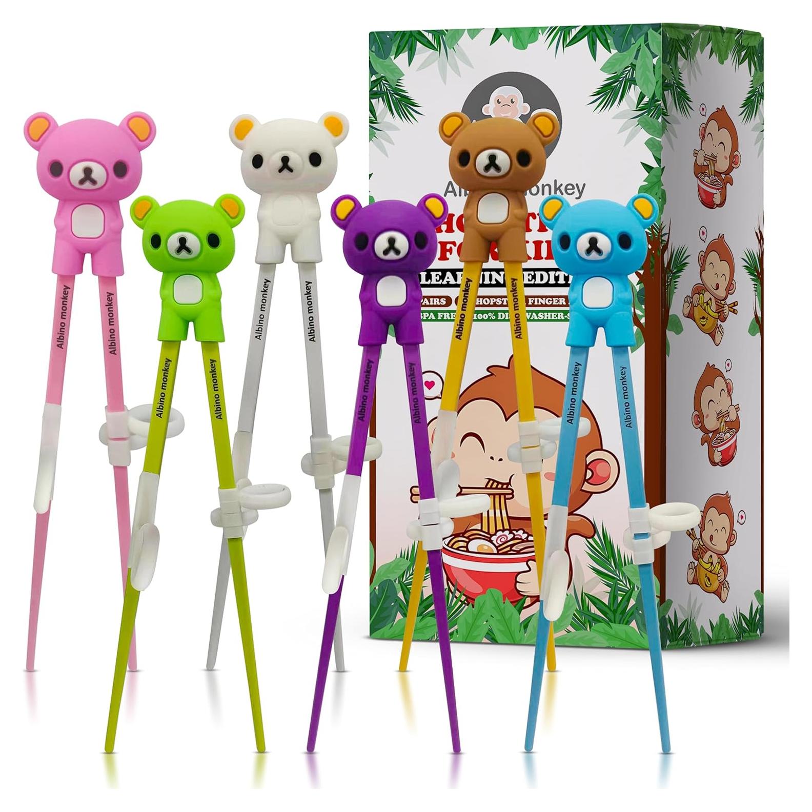 Palillos de Entrenamiento para Niños Mono Albino - 6 Pares