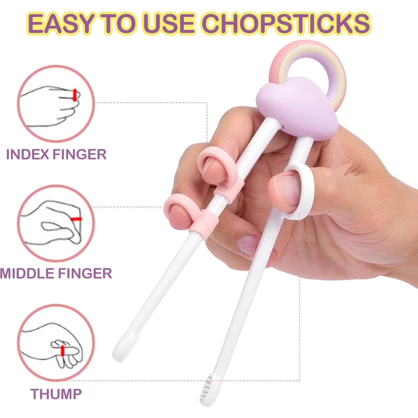 Palillos de Entrenamiento para Niños SC - 3 Pares Coloridos