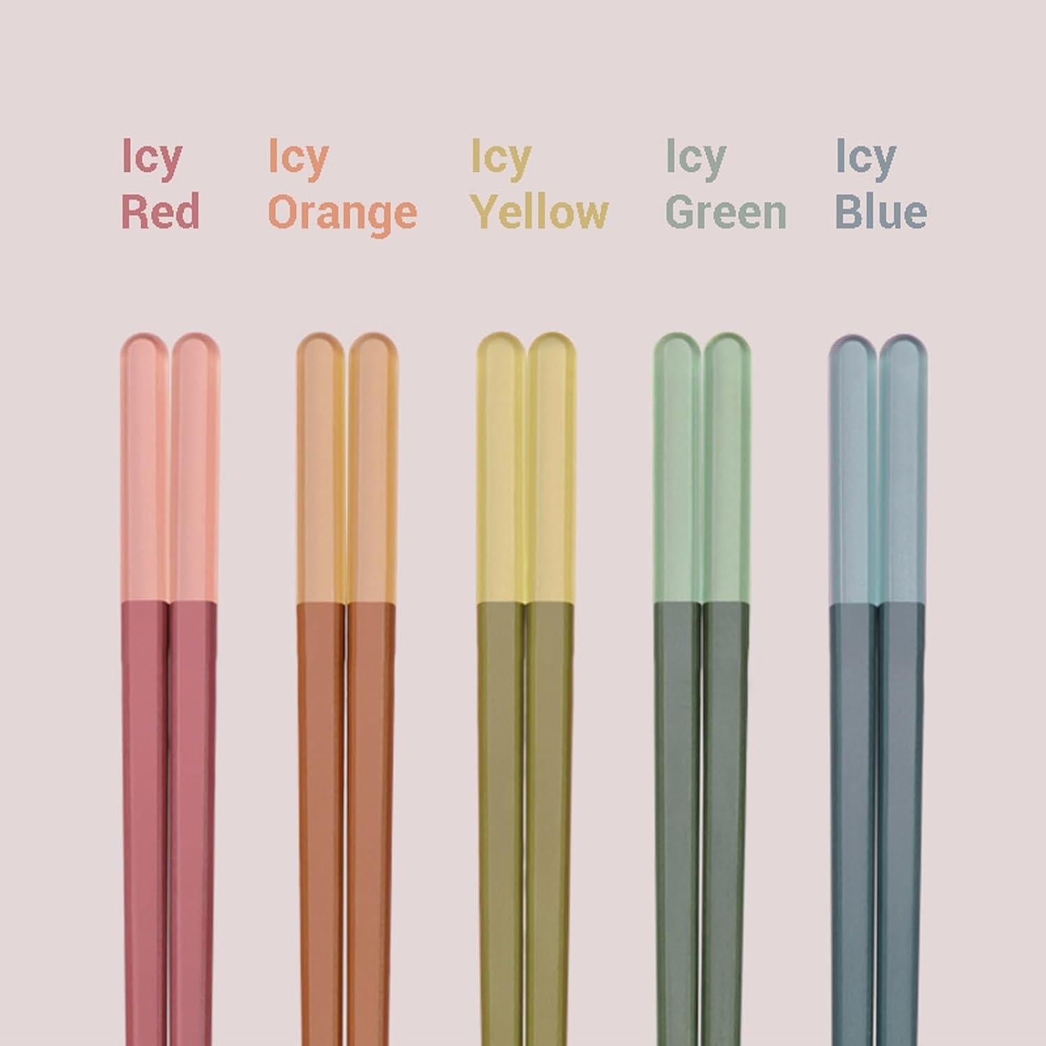 Palillos Reutilizables Random Mood 5 Pares Antideslizantes 24cm