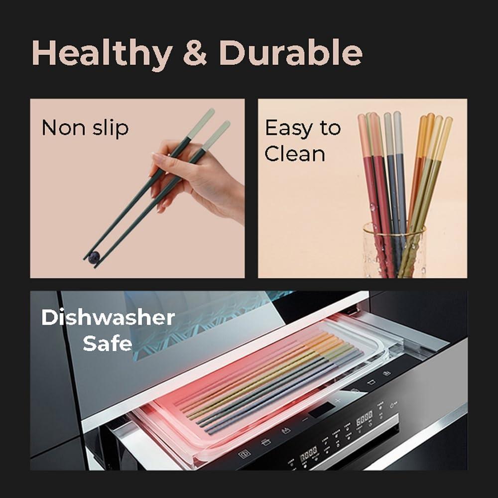 Palillos Reutilizables Random Mood 5 Pares Antideslizantes 24cm