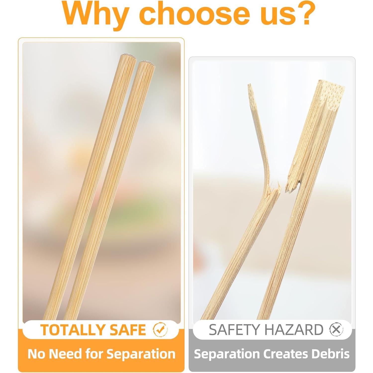 50 Pares de Palillos Reutilizables LOROTOCO 24 cm Premium