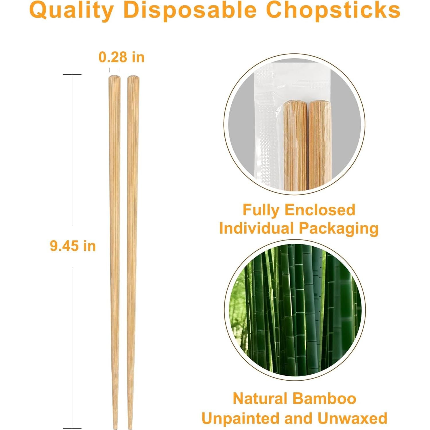 50 Pares de Palillos Reutilizables LOROTOCO 24 cm Premium