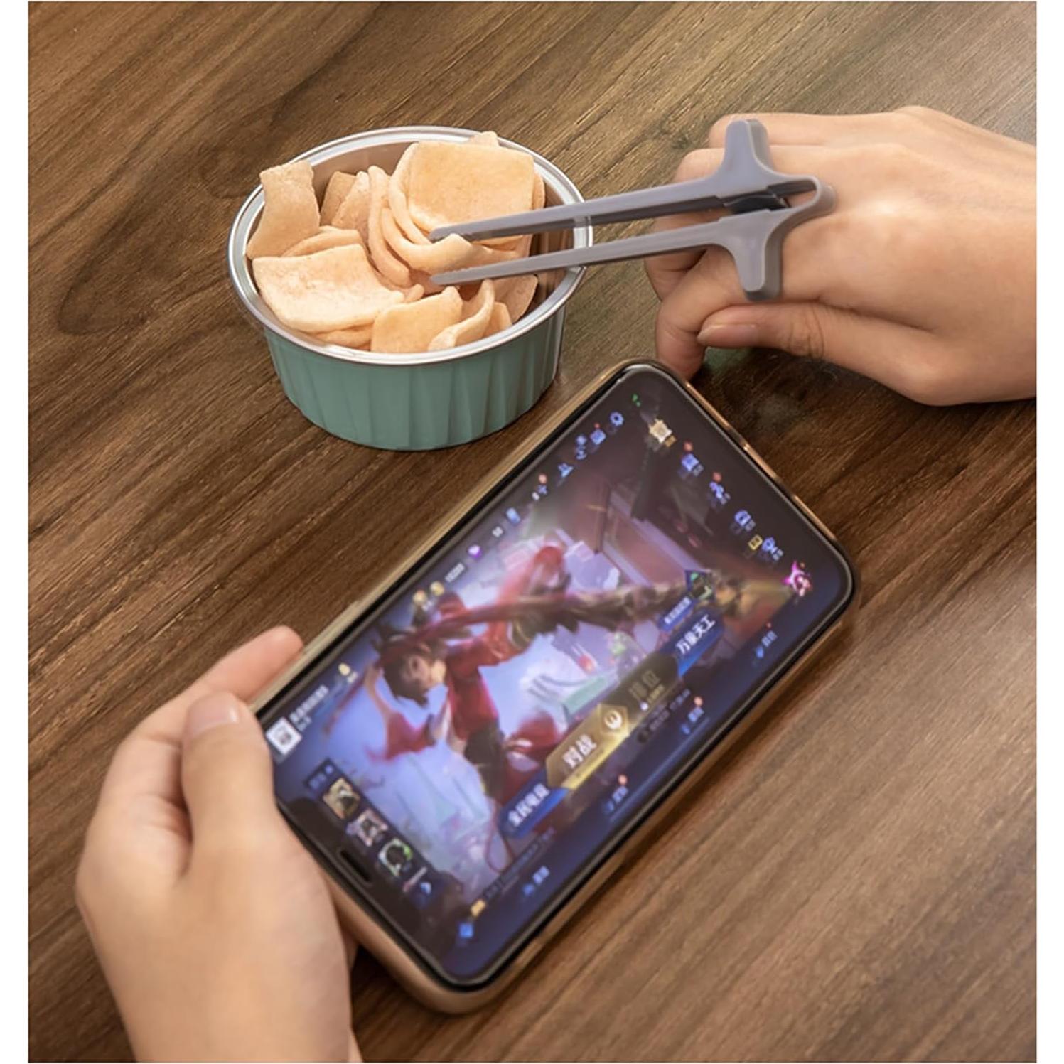 Palillos para Dedos Gamer Denple 6 Pcs 4 Colores 14 cm