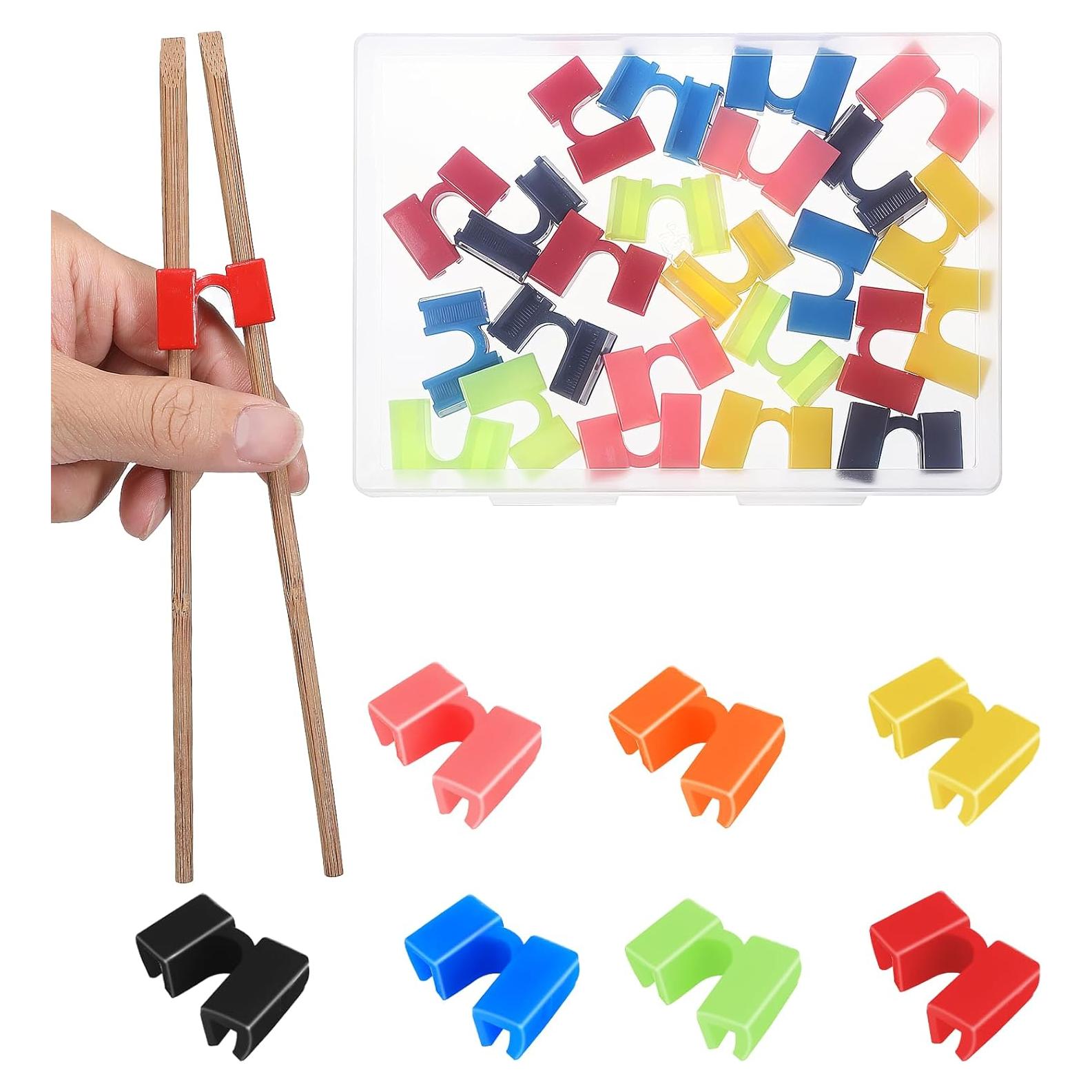 24 Ayudantes de Palillos Reutilizables Wanmu para Entrenamiento