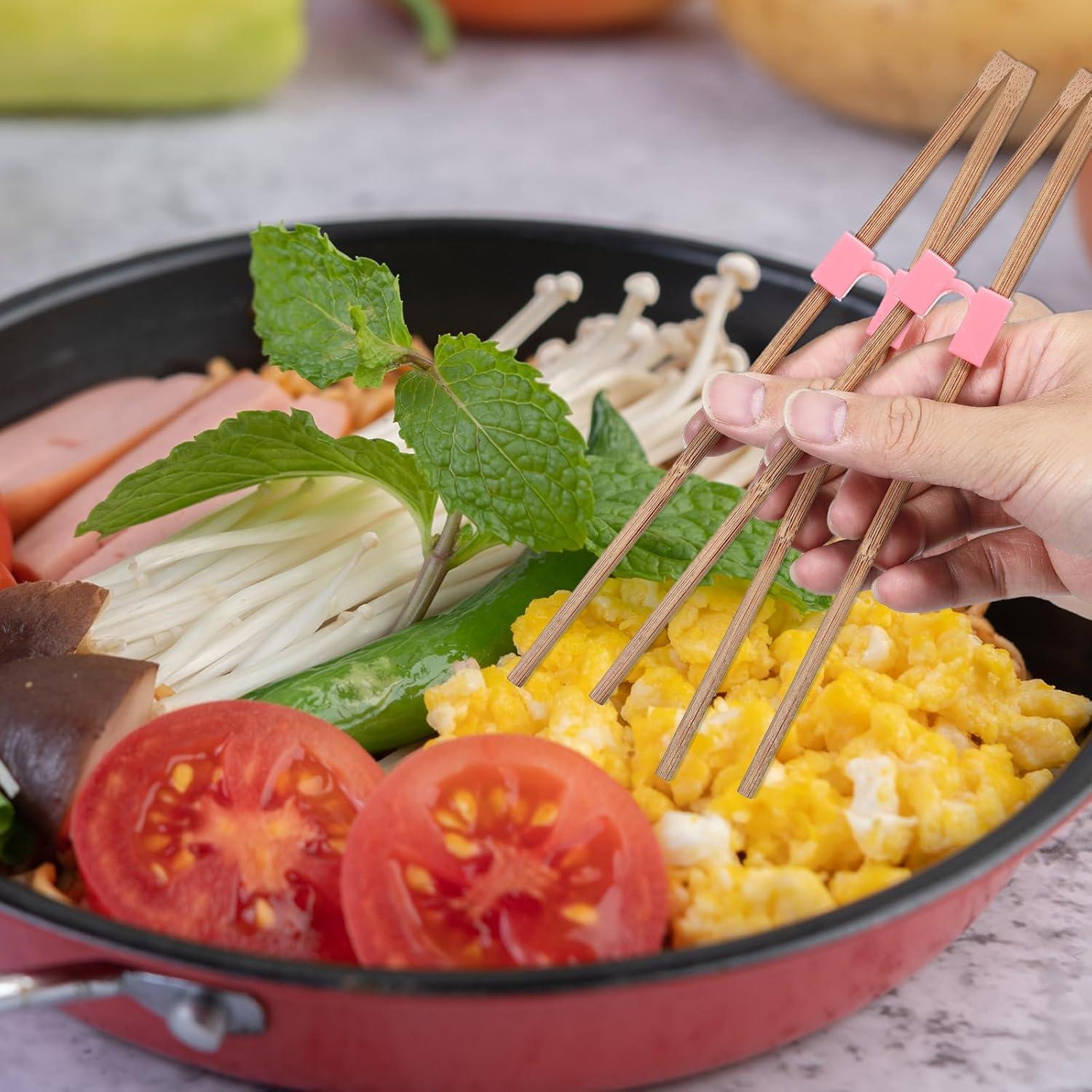 24 Ayudantes de Palillos Reutilizables Wanmu para Entrenamiento