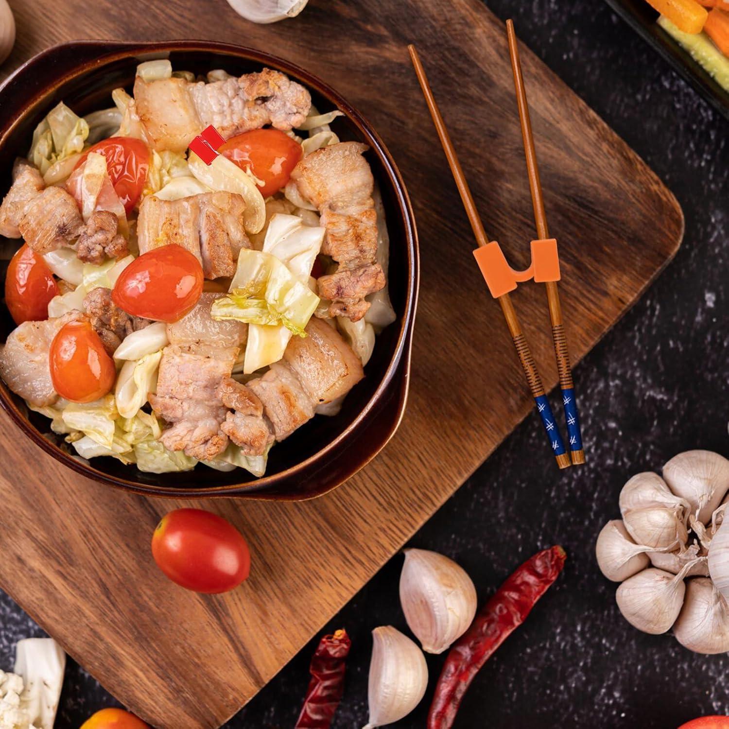 24 Ayudantes de Palillos Reutilizables Wanmu para Entrenamiento