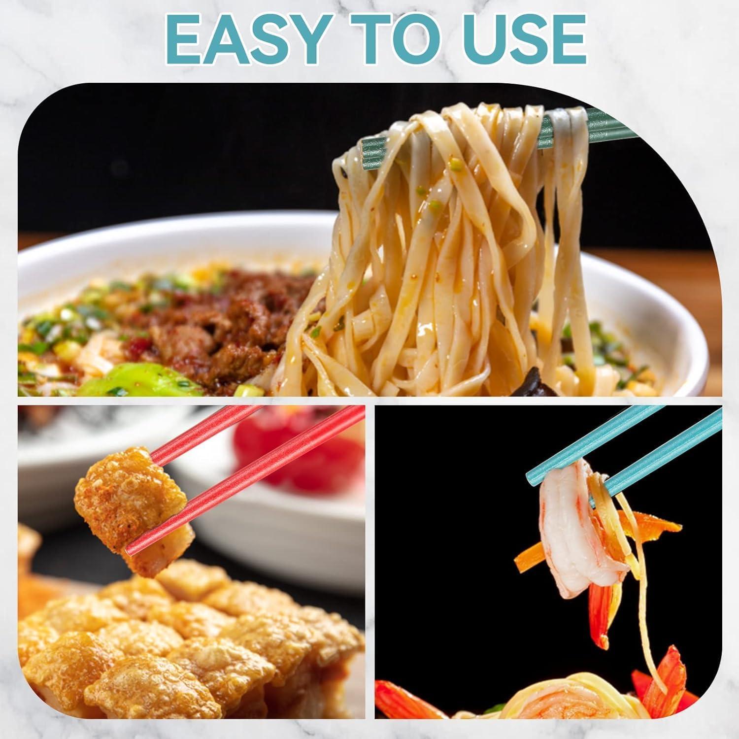 Juego de 5 Pares de Palillos con Ayudantes M MUGIT - Flor de Cerezo